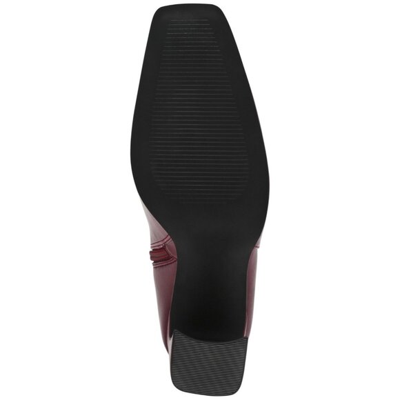 120$ Steve Madden Lamarca Knee-High Block-Heel Dress Boots Size 10 Burgundy - Picture 2 of 2